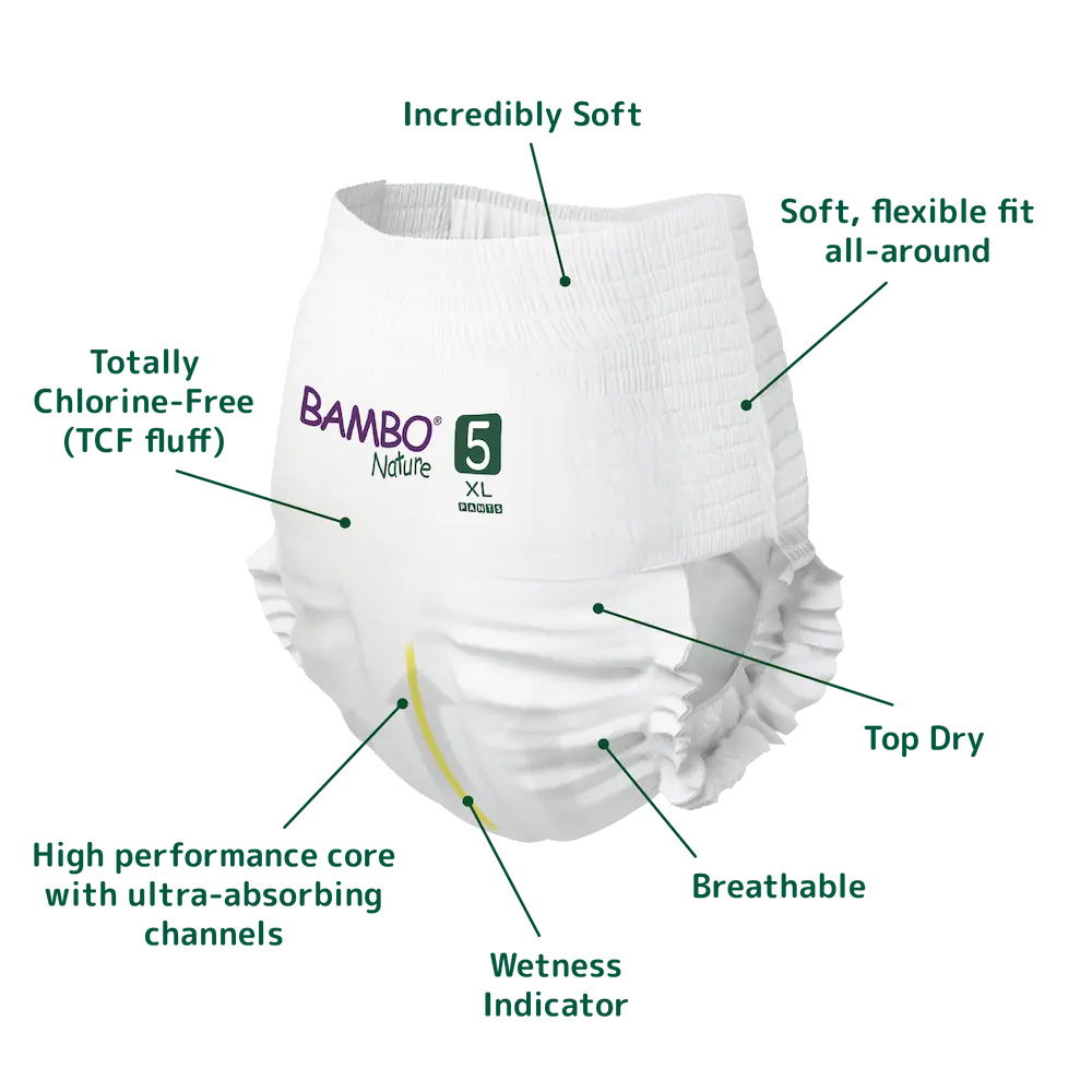Bambo Nature Pants size 5 (11-17 kg / 24-37 lbs), 19 pcs