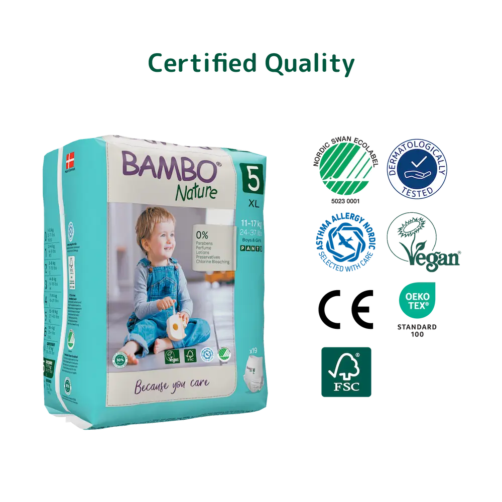 Bambo Nature Pants size 5 (11-17 kg / 24-37 lbs), 19 pcs