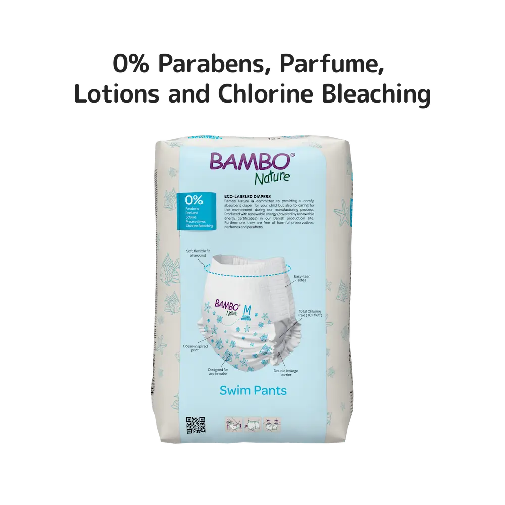 Bambo Nature Swim Pants Size M (12+ kg / 26+ lbs), 12 pcs