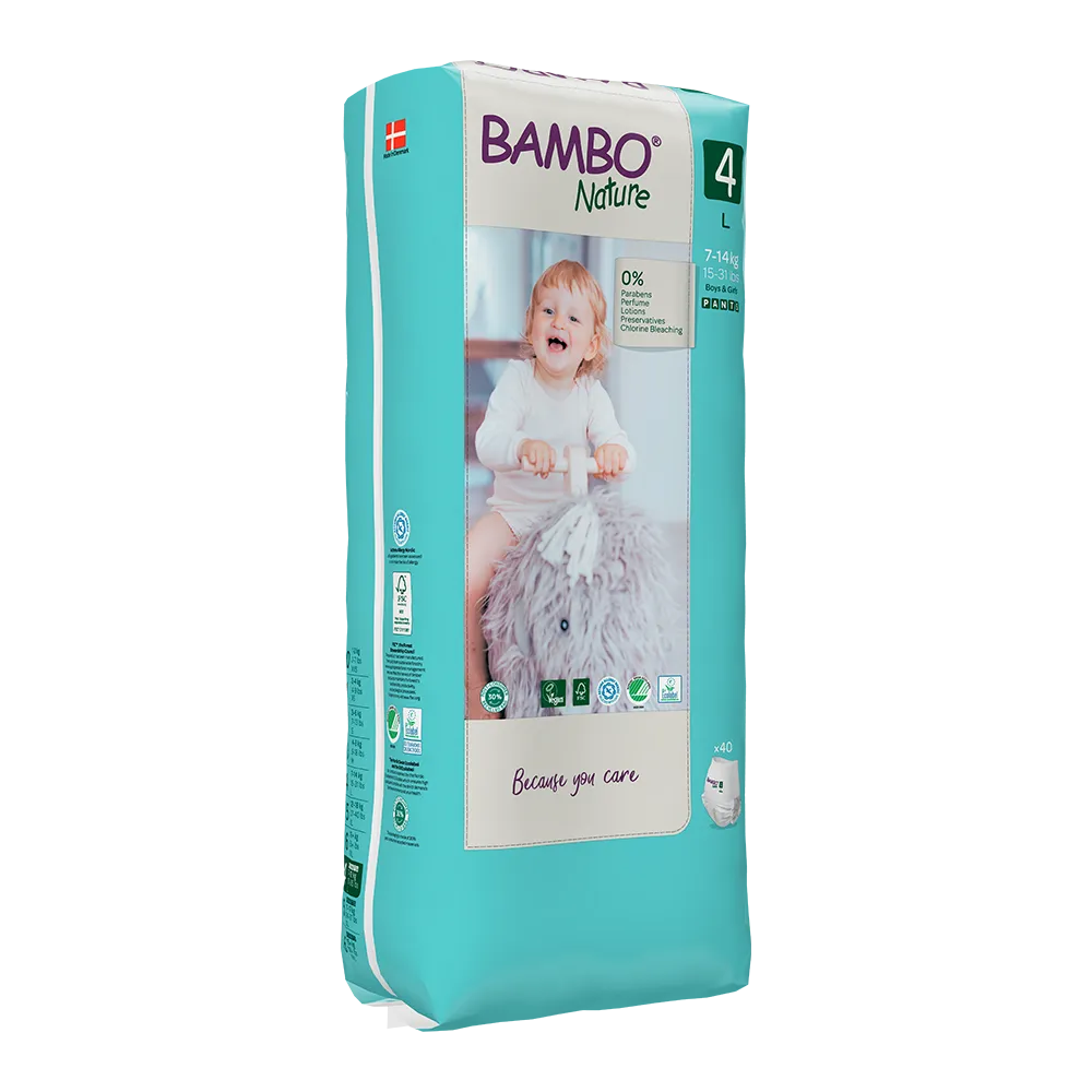 Bambo Nature Pants size 4 (7-12 kg / 15-26 lbs ), 40 pcs