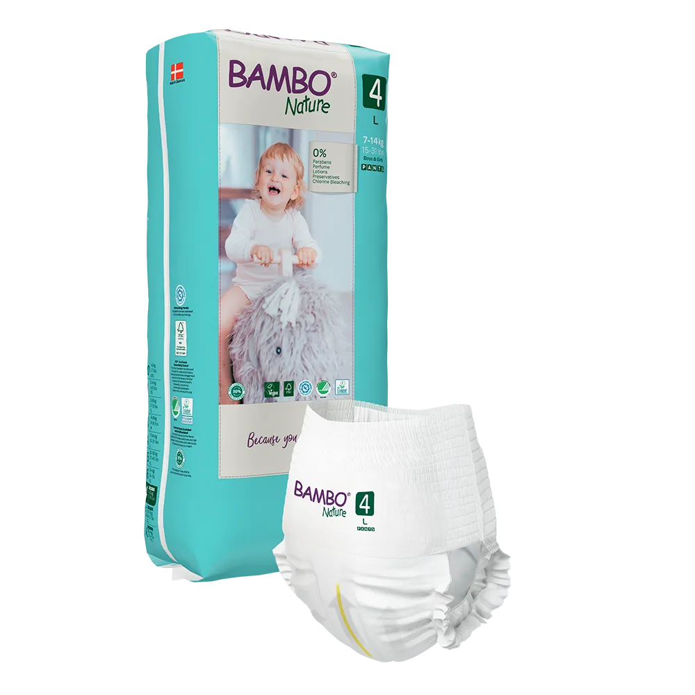Bambo Nature Pants size 4 (7-12 kg / 15-26 lbs ), 40 pcs