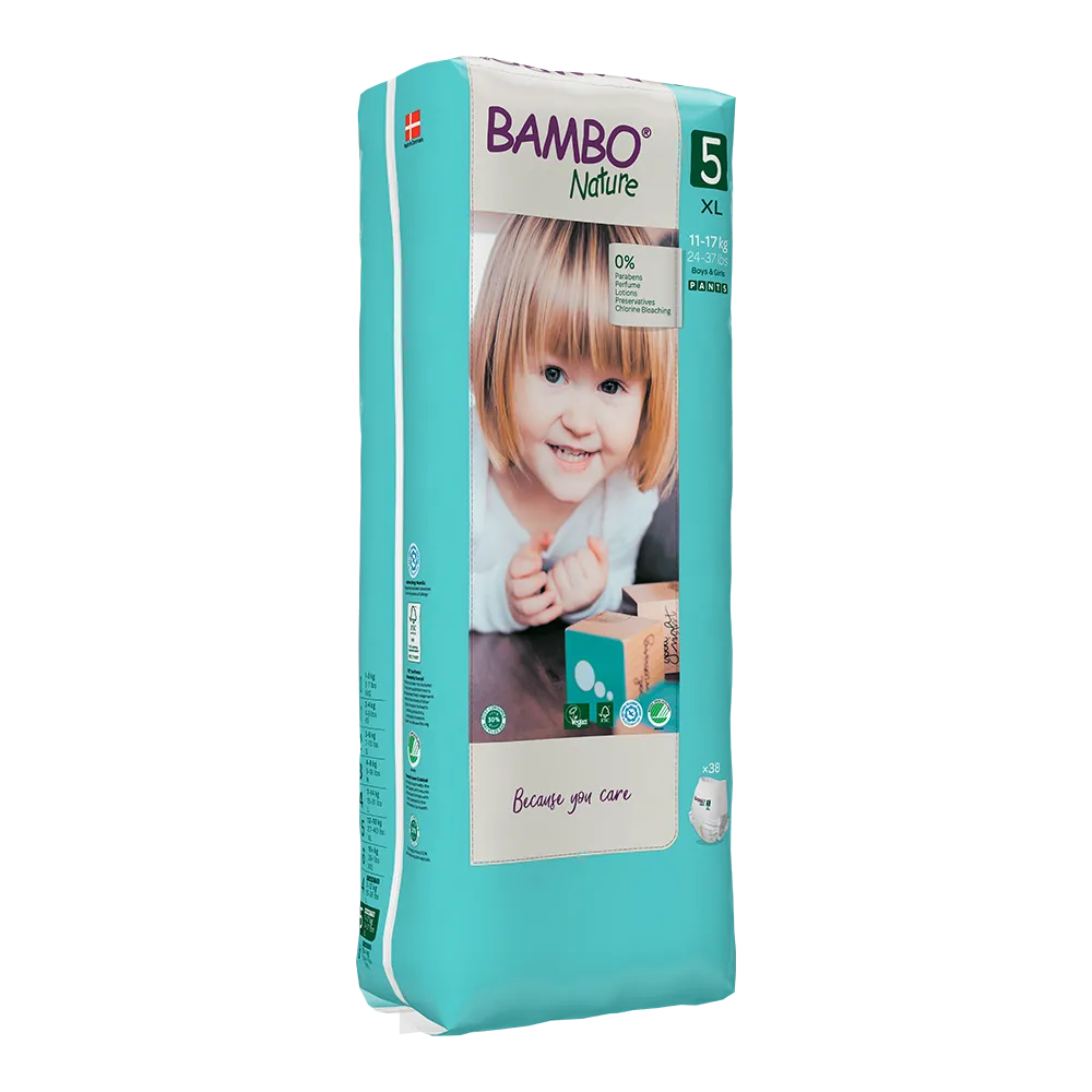 Bambo Nature Pants size 5 (11-17 kg / 24-37 lbs), 38 pcs