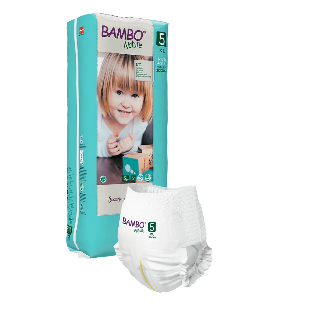 Bambo Nature Pants size 5 (11-17 kg / 24-37 lbs), 38 pcs