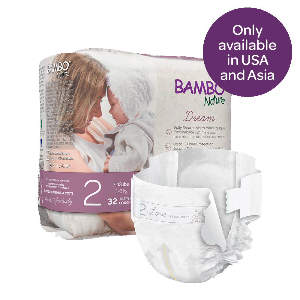 Bambo Nature Dream Diapers size 2 3 6 kg 7 13 lbs 32 pcs