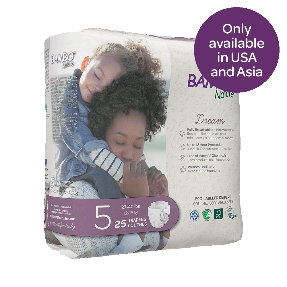 Bambo Nature Dream Diapers size 5 (12-18 kg / 27-40 lbs), 25 pcs