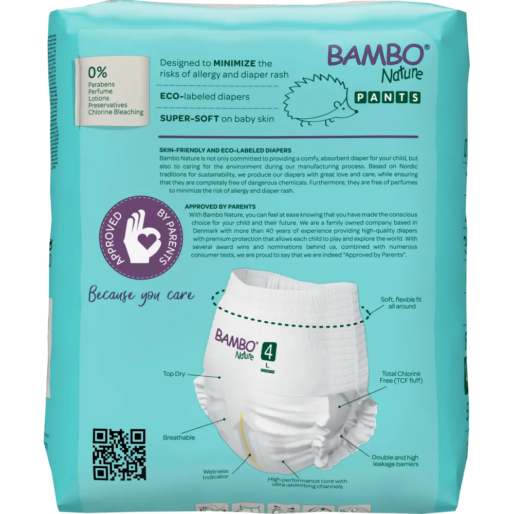 Bambo Nature Pants size 4 (7-12 kg / 15-26 lbs ), 20 pcs