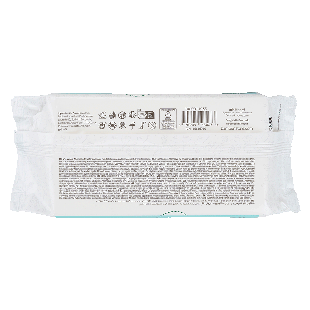 Bambo Nature Plastic-Free Wet Wipes