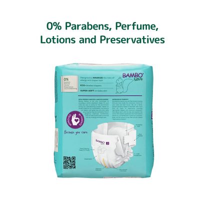 Bambo Nature Diapers size 3, (4-8 kg / 9-18 lbs), 28 pcs