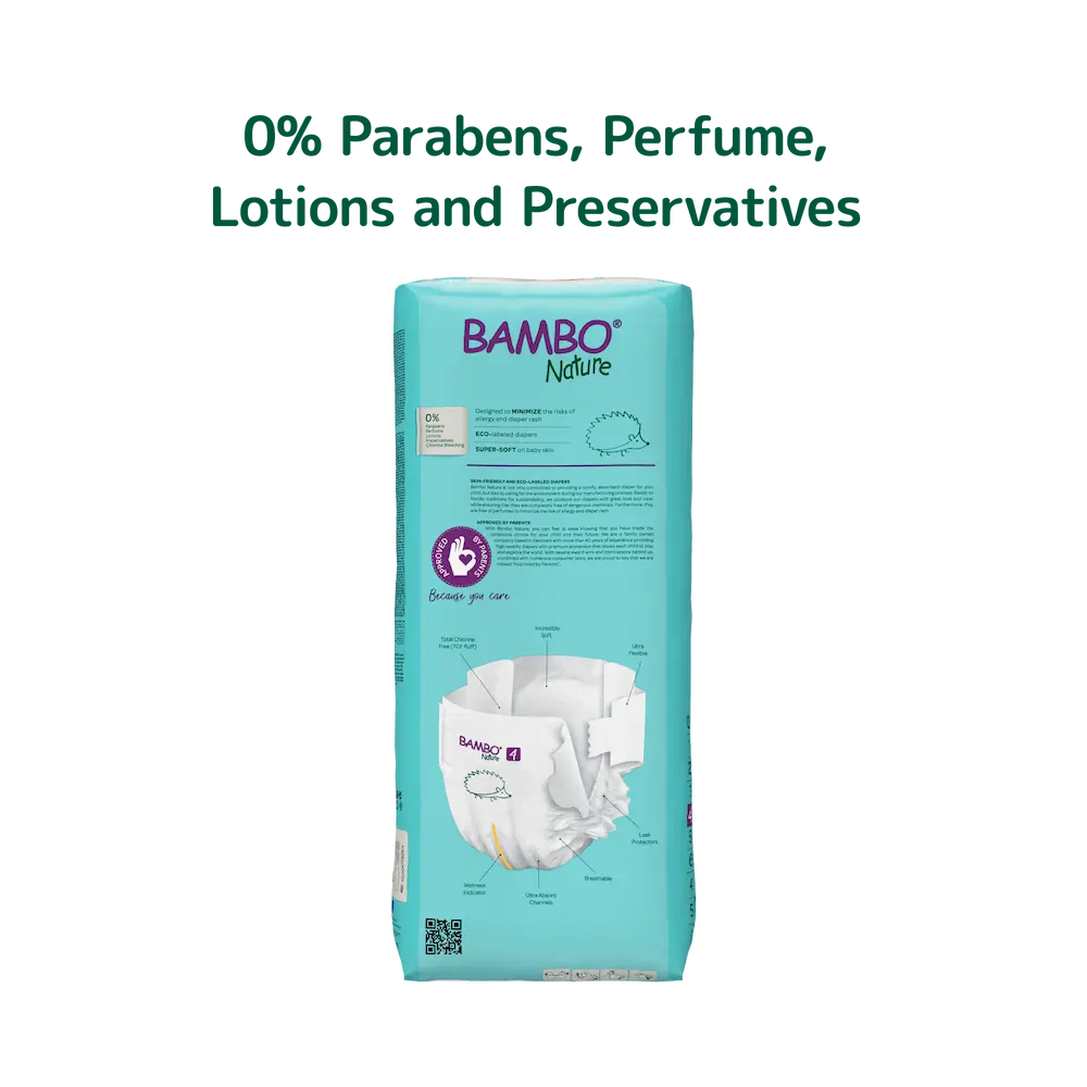 Bambo Nature Diapers size 4, (7-14 kg / 15-31 lbs), 48 pcs