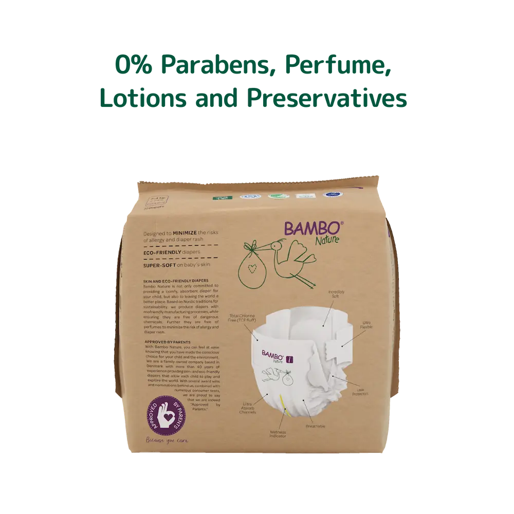 Bambo Nature Diapers size 1, (2-4 kg / 4-9 lbs), 22 pcs