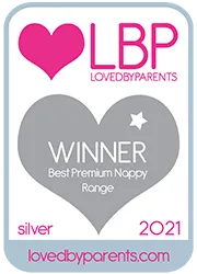 Loved by Parents award for best premium nappy range in 2021