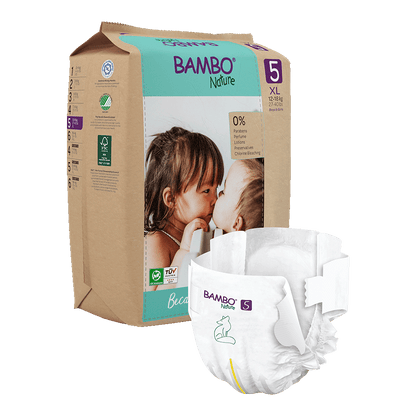 Bambo Nature Diapers size 5, (12-18 kg / 27-40 lbs), 22 pcs