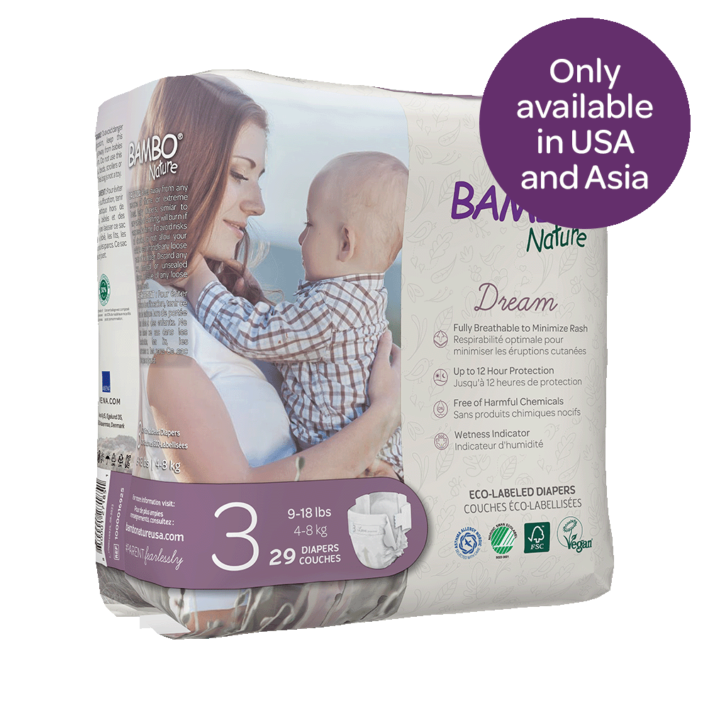 Bambo Nature Dream Diapers size 3 (4-8 kg / 9-18 lbs), 29 pcs