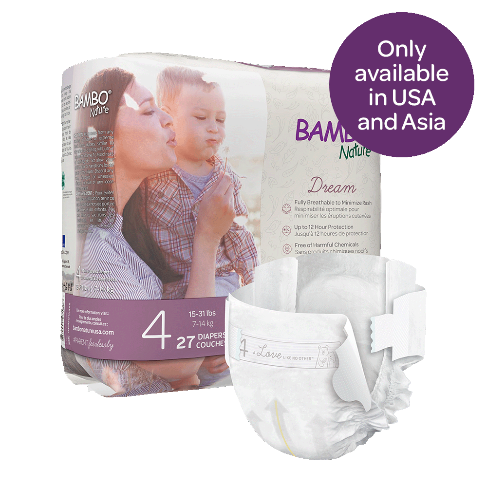 Bambo Nature Dream Diapers size 4 (7-14 kg / 15-31 lbs), 27 pcs