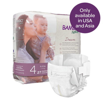 Bambo Nature Dream Diapers size 4 (7-14 kg / 15-31 lbs), 27 pcs