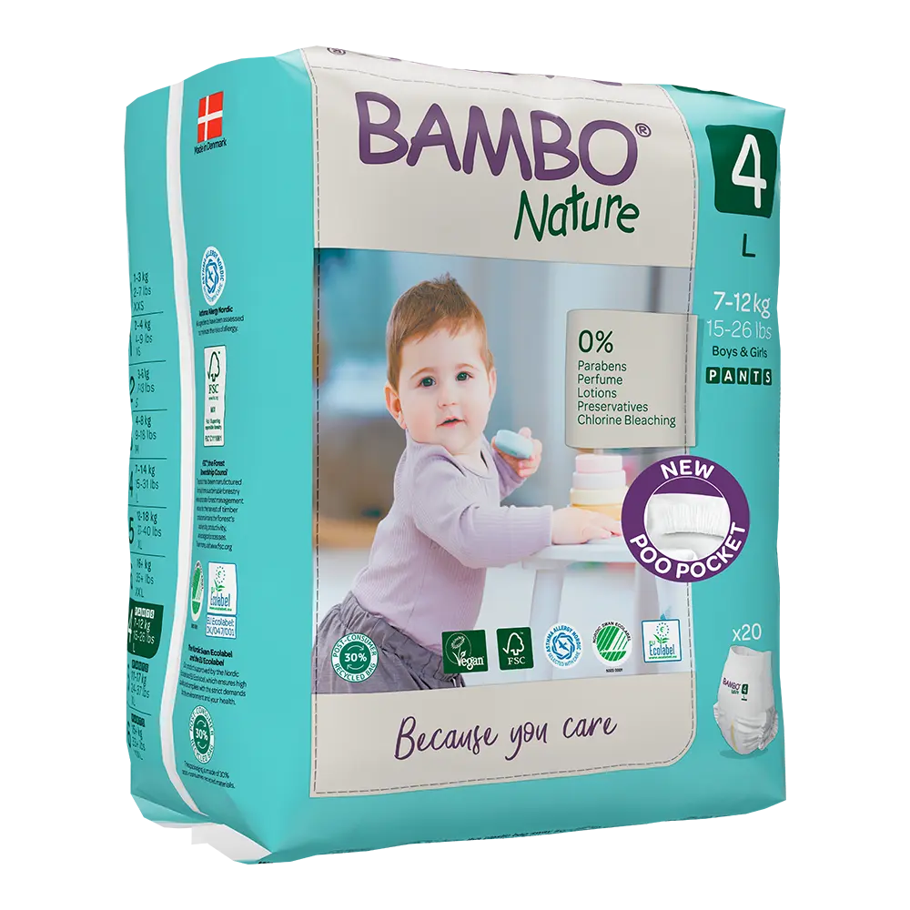 Bambo Nature Pants size 4 (7-12 kg / 15-26 lbs ), 20 pcs