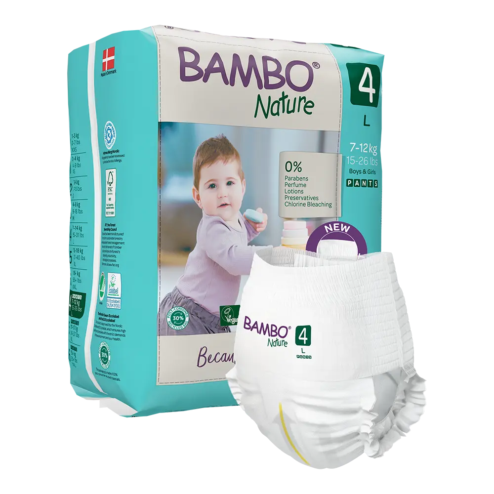 Bambo Nature Pants size 4 (7-12 kg / 15-26 lbs ), 20 pcs