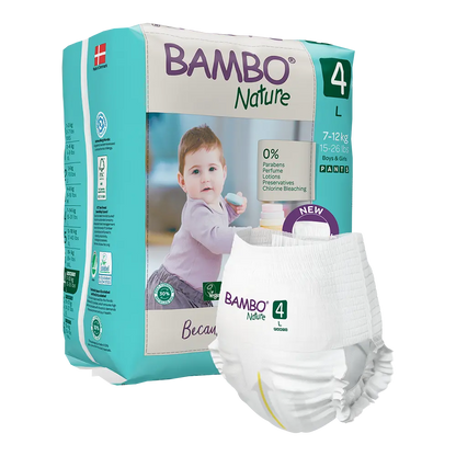 Bambo Nature Pants size 4 (7-12 kg / 15-26 lbs ), 20 pcs