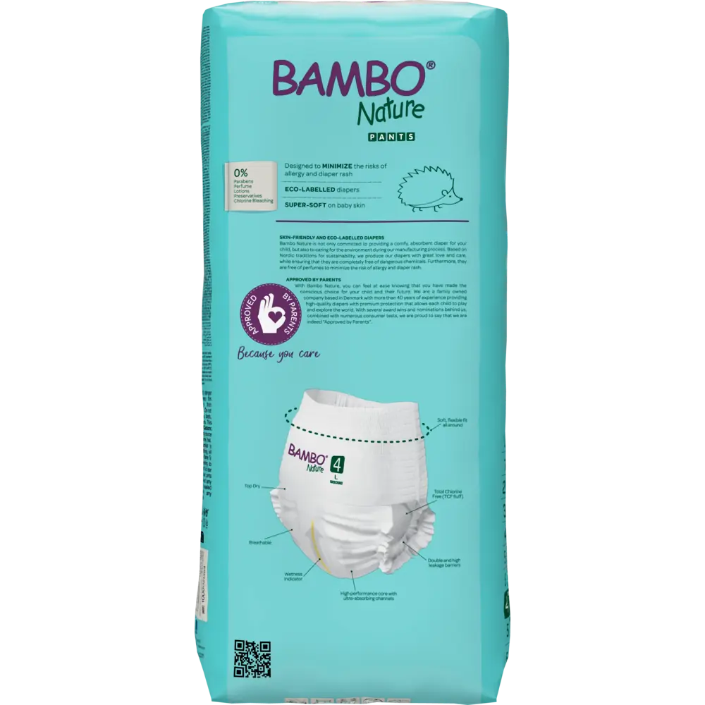 Bambo Nature Pants size 4 (7-12 kg / 15-26 lbs ), 40 pcs