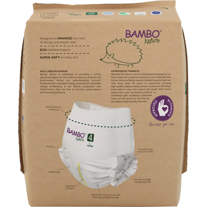 Bambo Nature Pants size 4 (7-12 kg / 15-26 lbs), 20 pcs