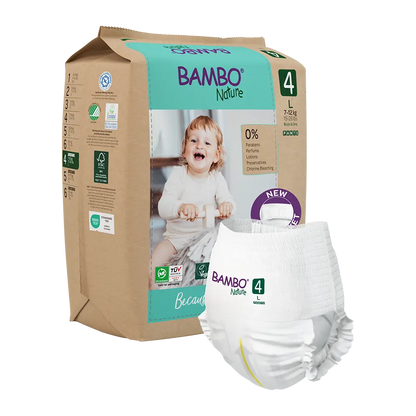 Bambo Nature Pants size 4 (7-12 kg / 15-26 lbs), 20 pcs