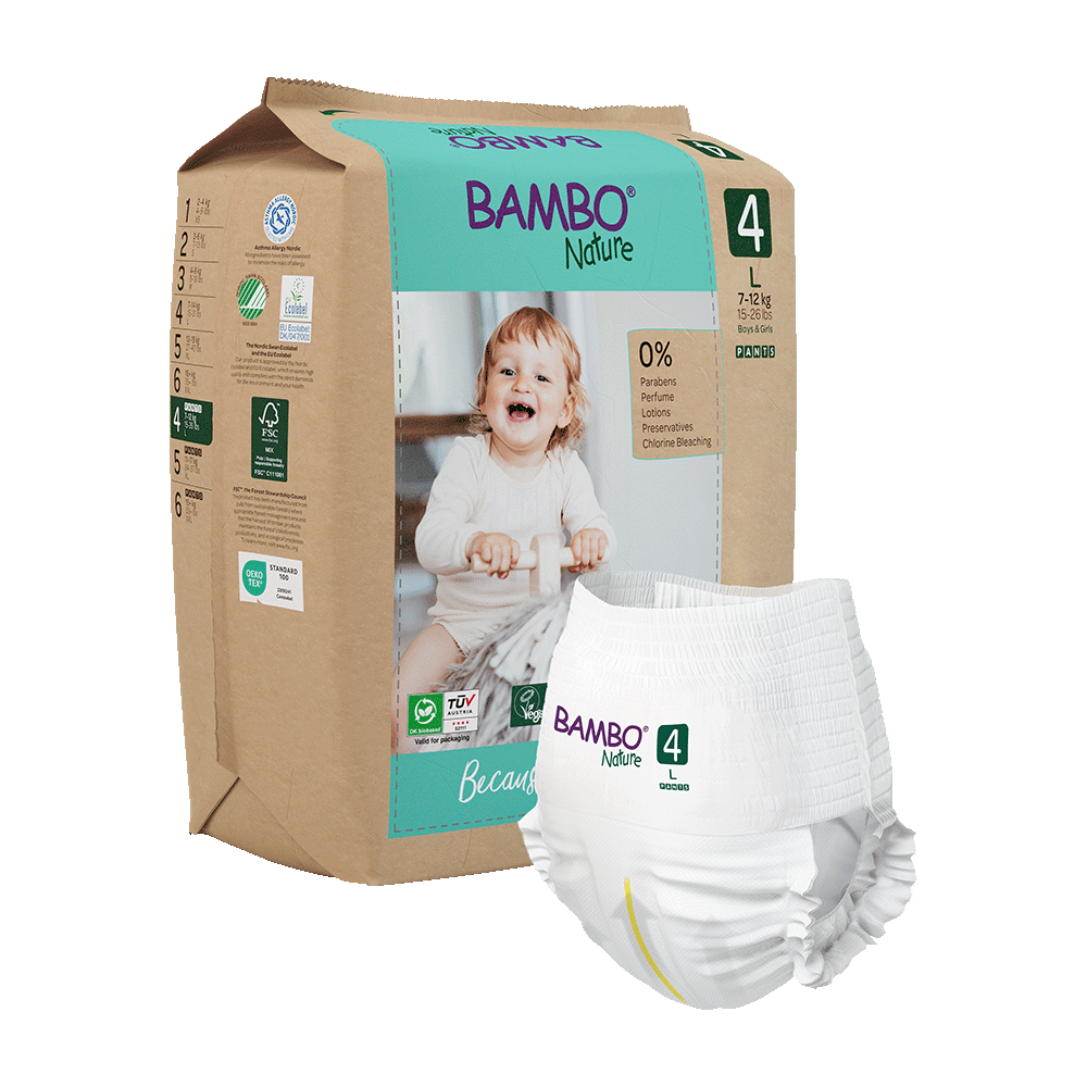 Bambo Nature Pants size 4 (7-12 kg / 15-26 lbs), 20 pcs