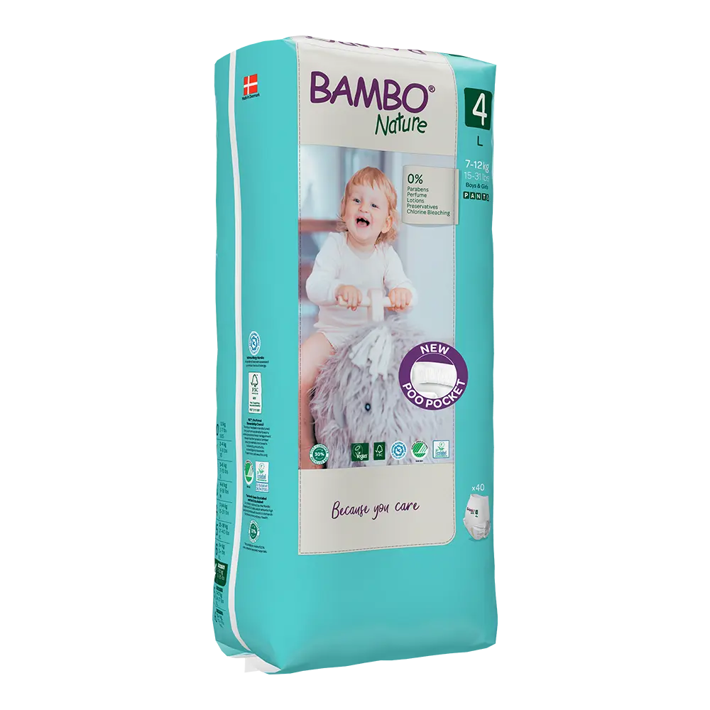 Bambo Nature Pants size 4 (7-12 kg / 15-26 lbs ), 40 pcs