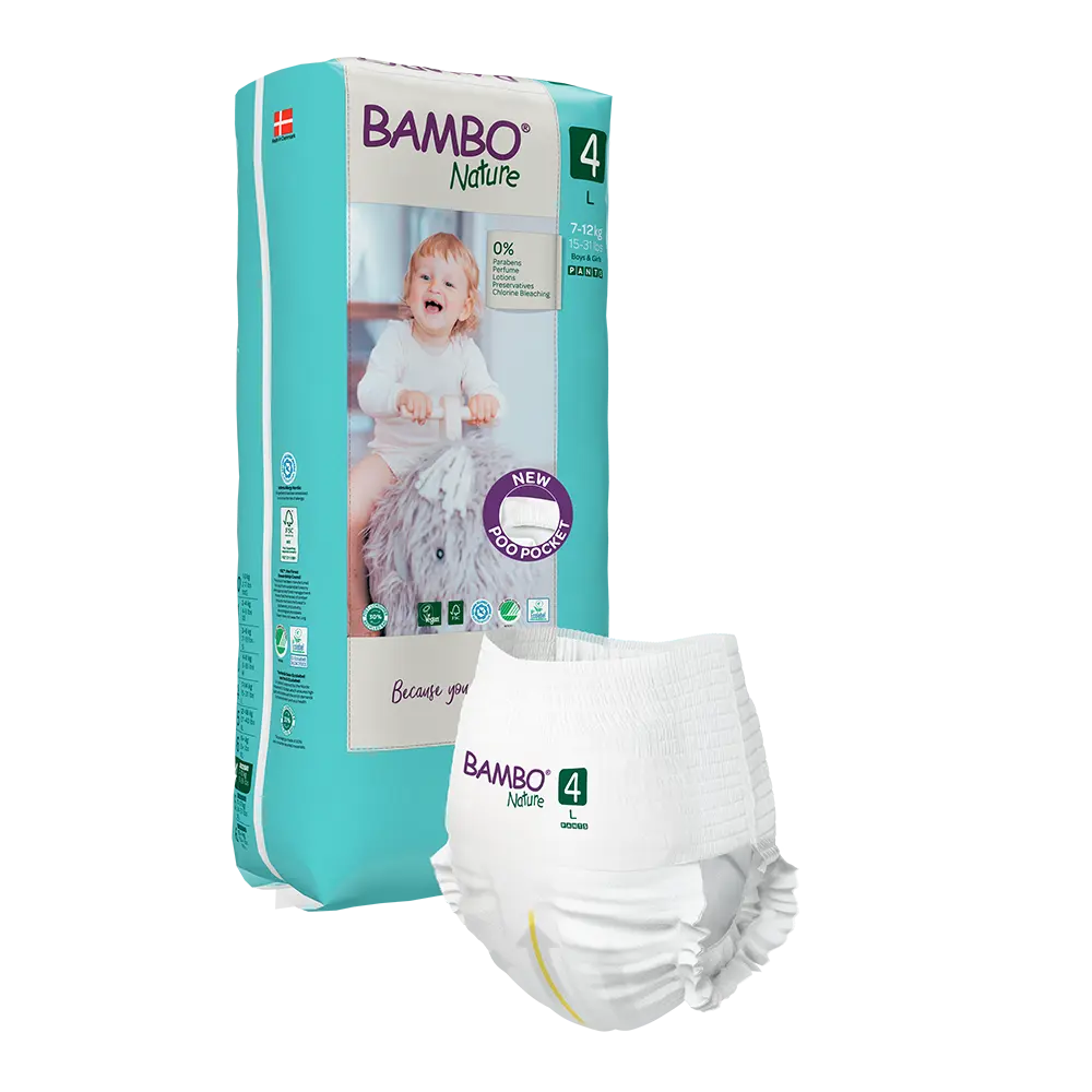Bambo Nature Pants size 4 (7-12 kg / 15-26 lbs ), 40 pcs