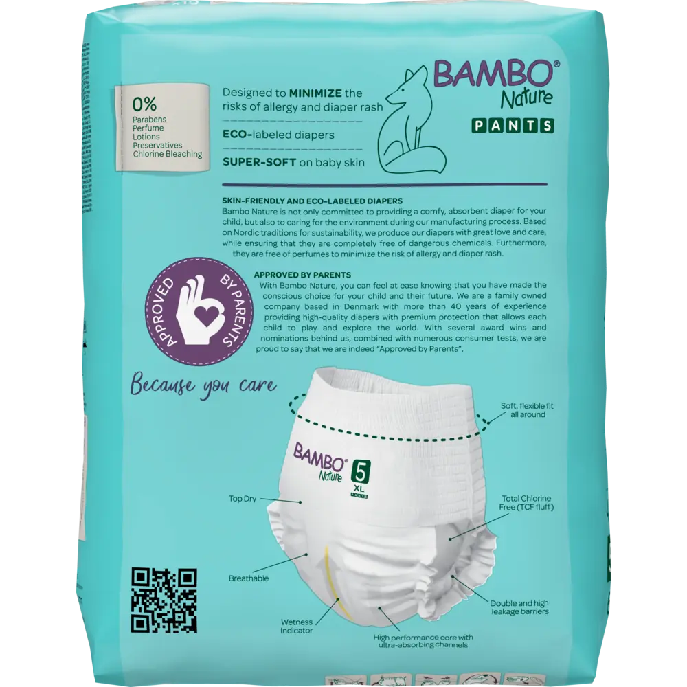 Bambo Nature Pants size 5 (11-17 kg / 24-37 lbs), 19 pcs