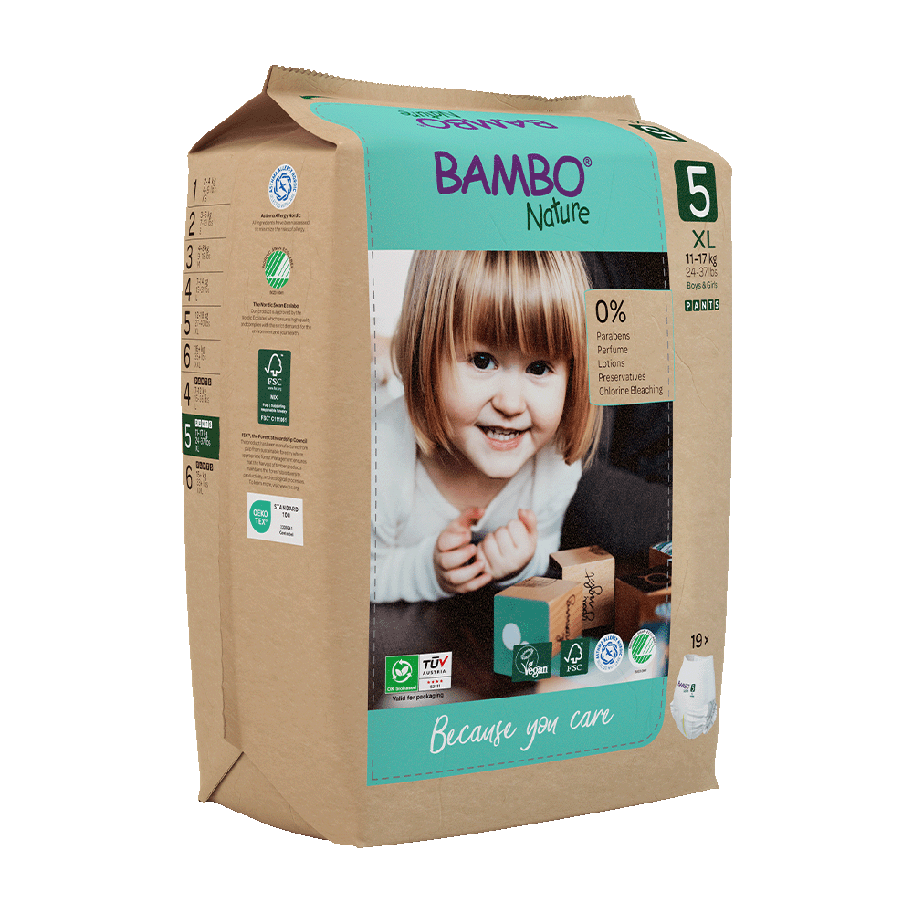 Bambo Nature Pants size 5 (11-17 kg / 24-37 lbs), 19 pcs