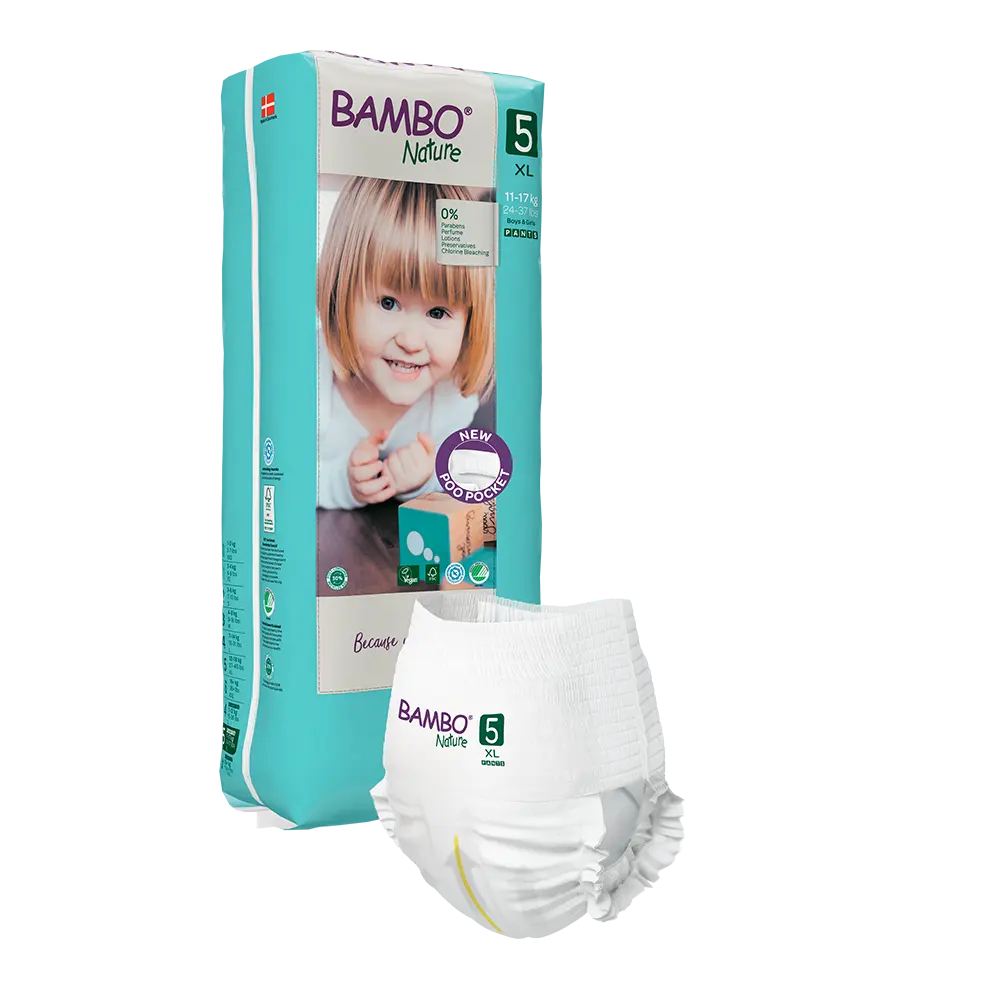 Bambo Nature Pants size 5 (11-17 kg / 24-37 lbs), 38 pcs