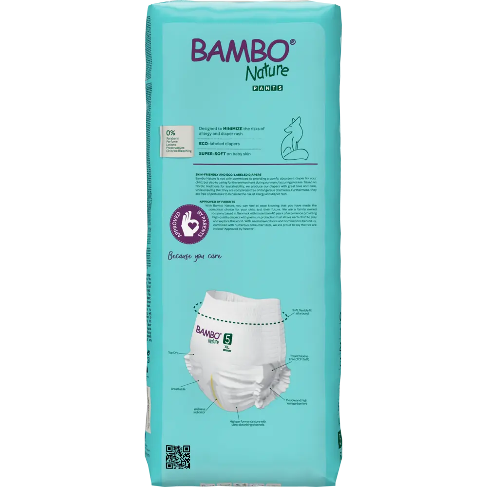 Bambo Nature Pants size 5 (11-17 kg / 24-37 lbs), 38 pcs