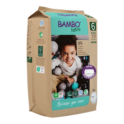 Bambo Nature Pants size 6 (15+ kg / 33+ lbs), 18 pcs