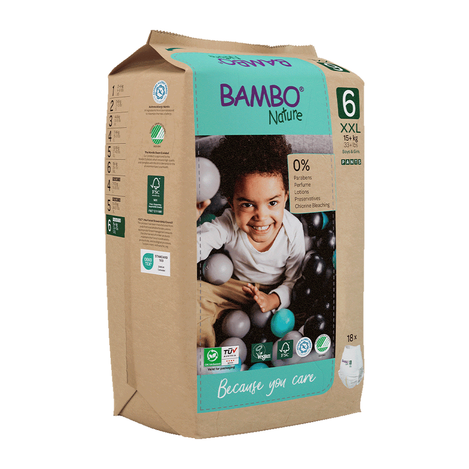 Lingettes Humides Bambo Nature - Pack De 12 X 80 Unités, Douces, Bio Et écolabel Nordic Swan