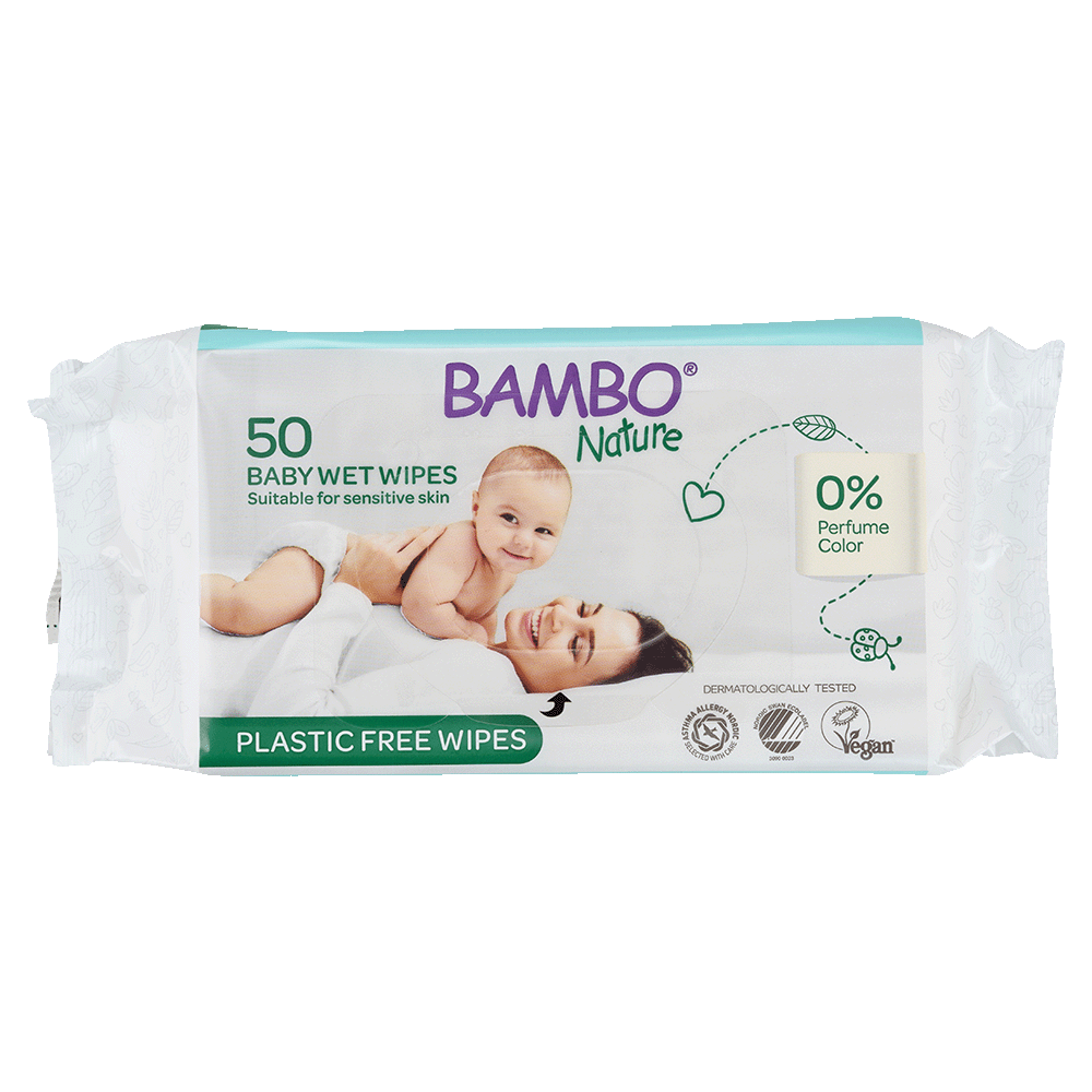 Bambo Nature Plastic-Free Wet Wipes