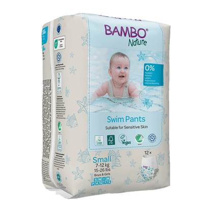 Bambo Nature Swim Pants Size S (7-12 kg / 15-26 lbs), 12 pcs